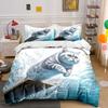 "Diving Cat's Splashy Adventure." Bedding Sets Duvet Covers Pillowcases(1* Duvet Cover 2* Pillowcases Without Duvet Insert)