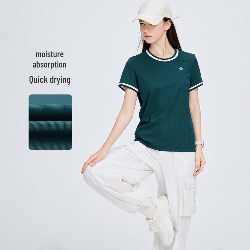 Navigare Women s Breathable Waffle Knit Crewneck T-Shirt M