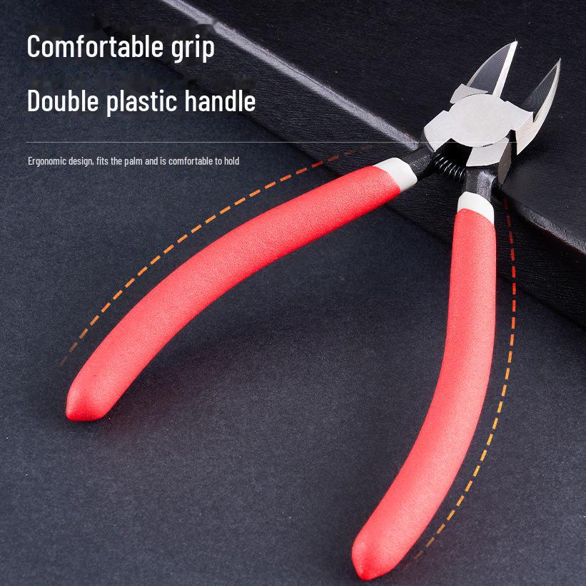 Key Brand 6" Stainless Steel Oblique Nozzle Pliers for Plastic Parts and Gundam Models