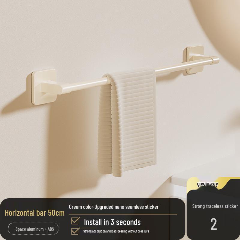 Punch-Free Wall-Mounted Multi-Functional Bathroom Storage Rack