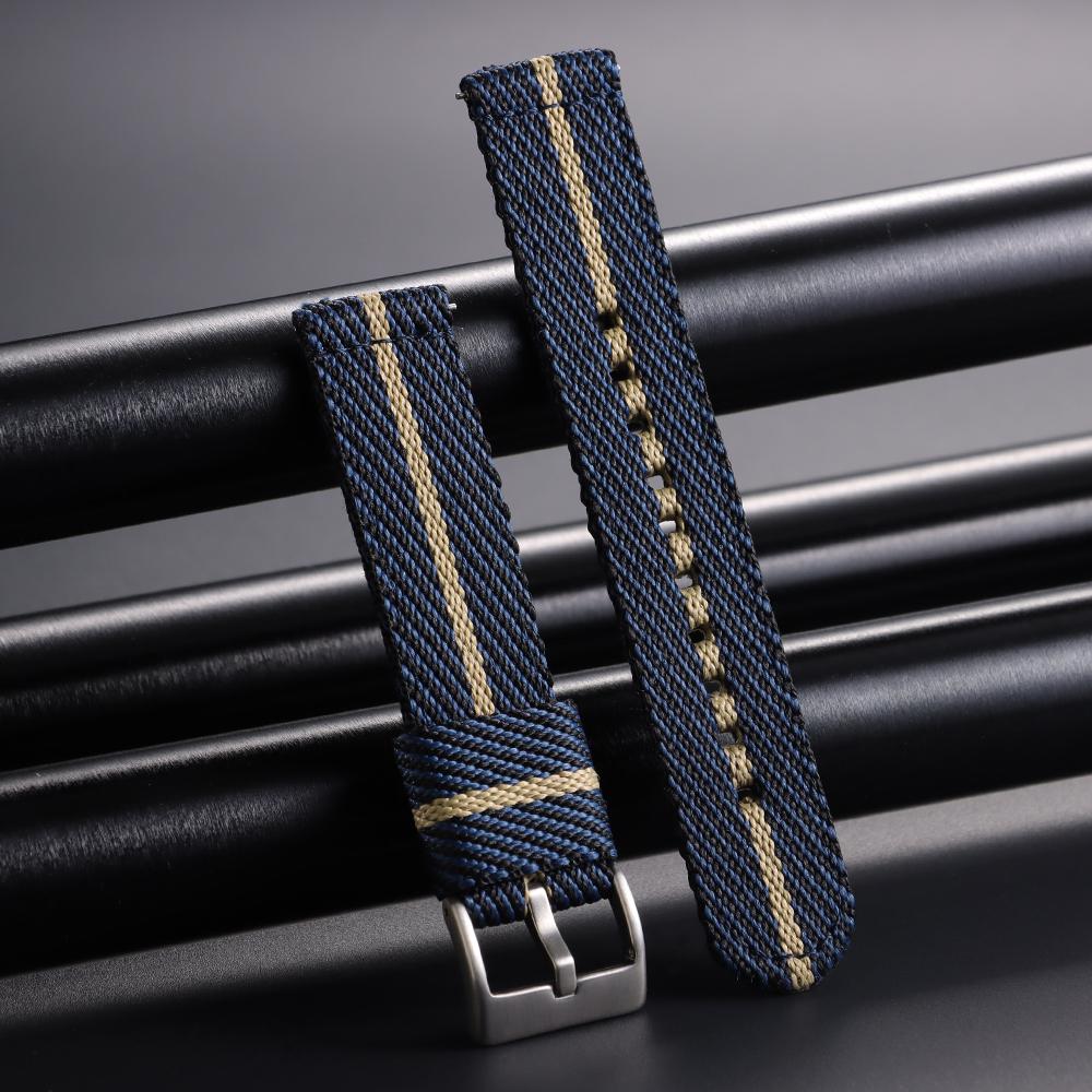Nylon Strap 20 22mm for Tudor for Omega Watch Band  for Seiko Canvas Fabric Band Men Woven Military Sport Quick Release Bracelet