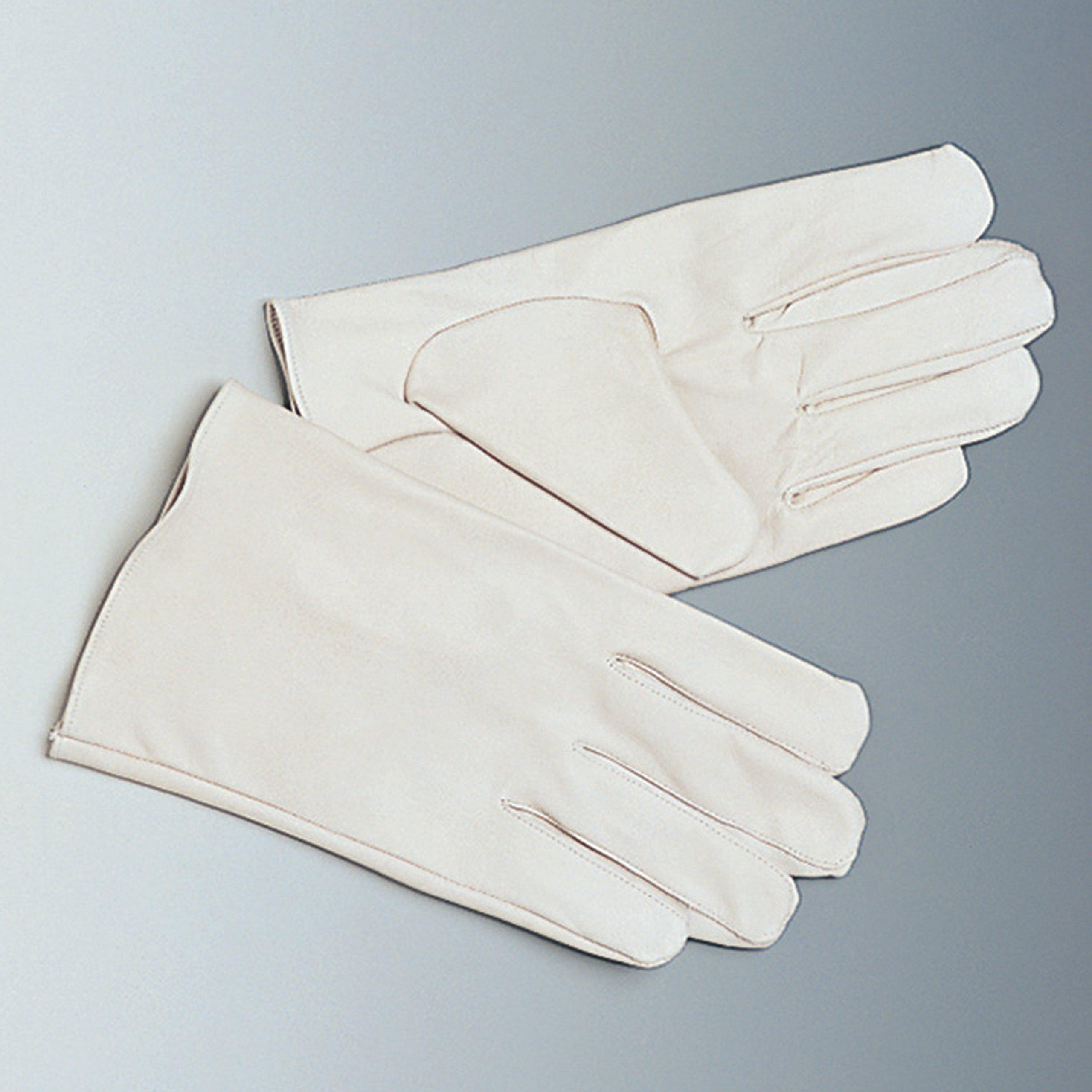 

Midori Anzen Leather 1 Pair Gloves, Cowhide, MT14, White, белый
