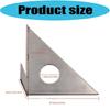Multi Angles Measuring Ruler Stainless Steel Woodworking Square,Angles from 22.5° To 90° Layout Tool for Carpentry