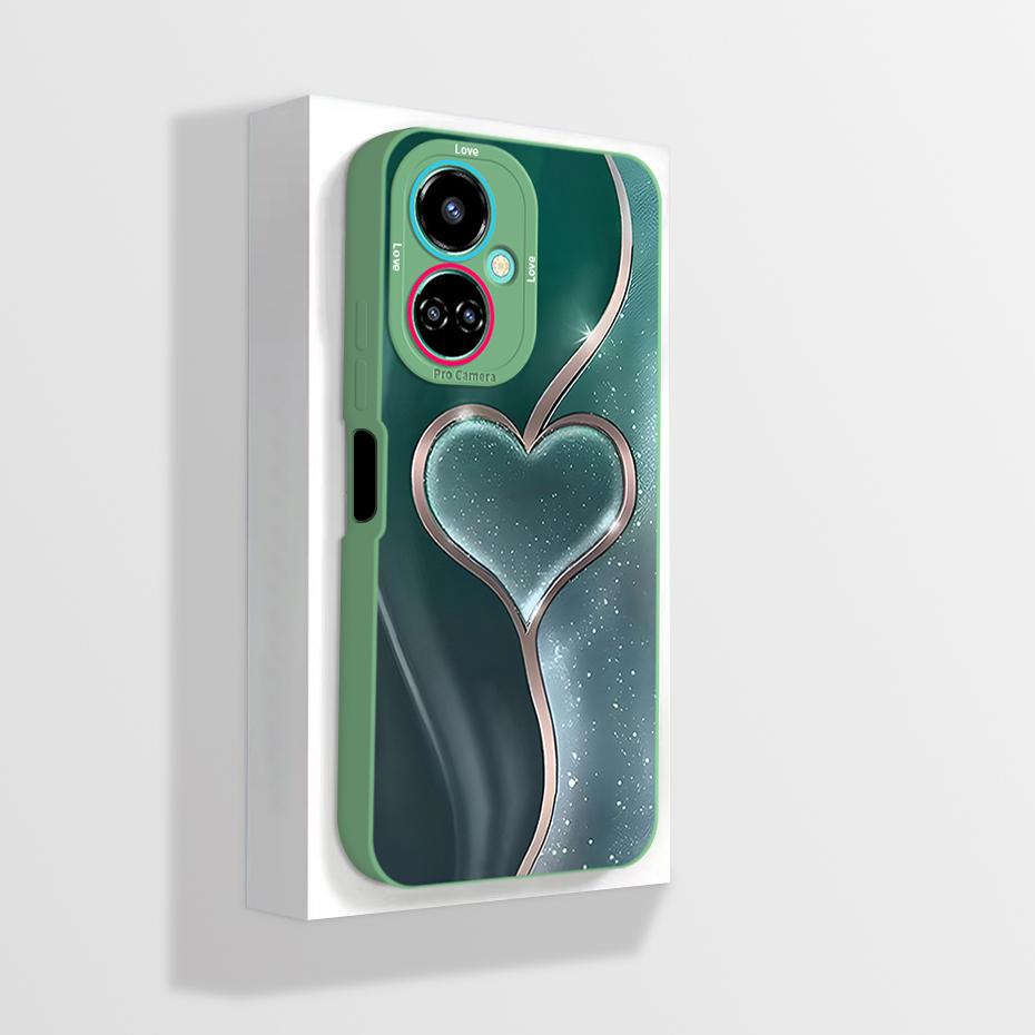 For Tecno Camon 19 Case Camon 19 Pro Neo Phone Case Astronaut Flower Camera Protection Anti Drop Liquid Silicone Soft Back Cover