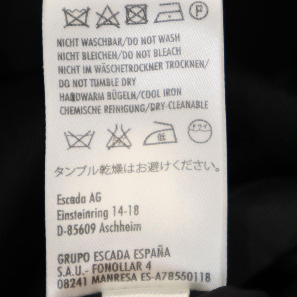 Escada Midi Length Trapezoid Skirt 38 Black Women Used