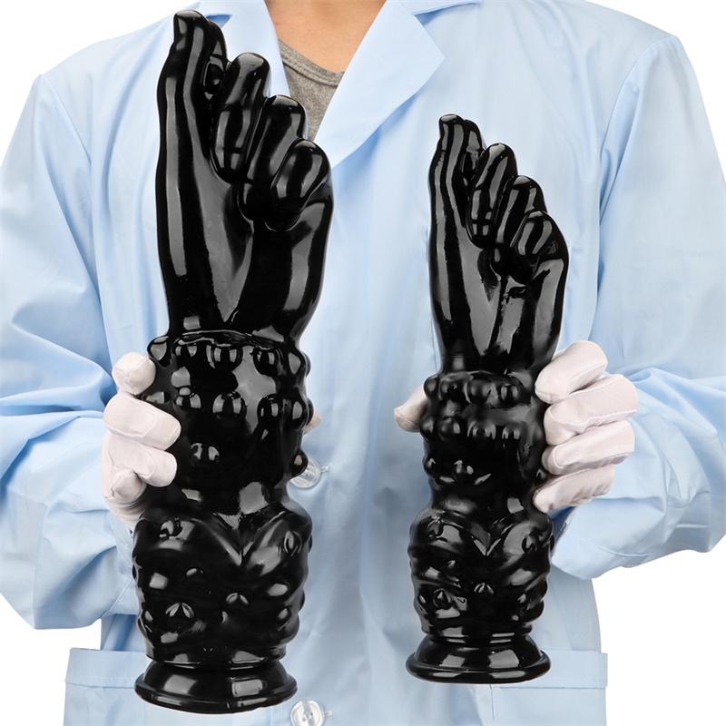 Black Oversized Fist Fake Arm Masturbation Fisting Anal Plug Rear Asshole Sex Toys Expansion Devices