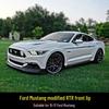 15-17 Ford Mustang RTR Front Lip Spoiler Kit - Small Body Kit Chin Shovel for Front Bumper