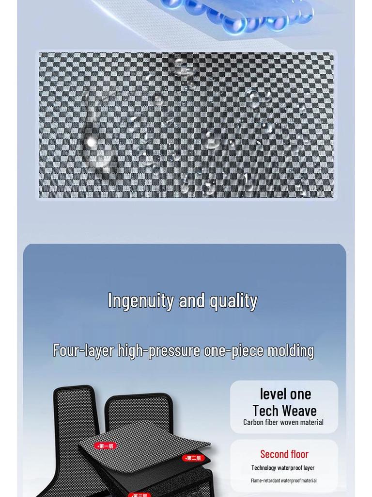 Gaoshan Foot Pad Full Set: 7/8/9/Flagship Edition Car-Use, Wear-Resistant, Non-Slip, Full Interior Coverage.