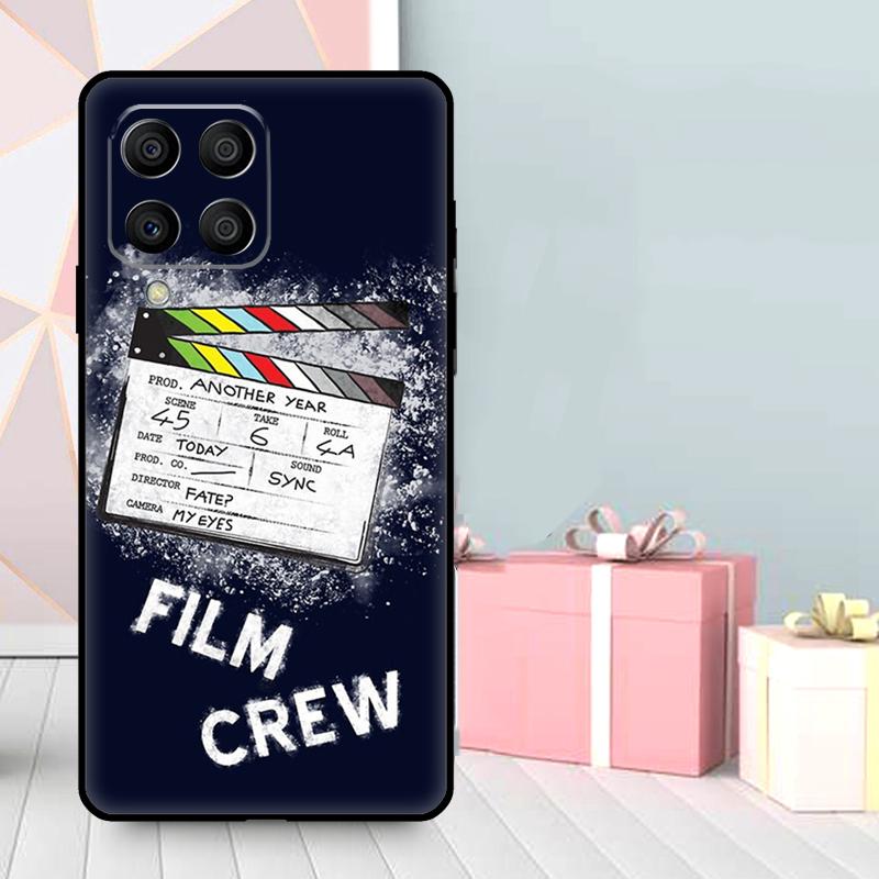 Film Movie Maker Clapperboard Take Case For Samsung Galaxy M56 M52 M32 M53 M16 M11 M21 M31 M35 M12 M13 M14 M15 M36 M55 M34 M54