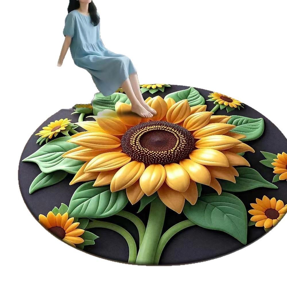 Sonnenblumen Silikon Diatomeenerde Bodenmatte Für Wohnzimmer Und Badezimmer Rutschfest Wasseraufnahme