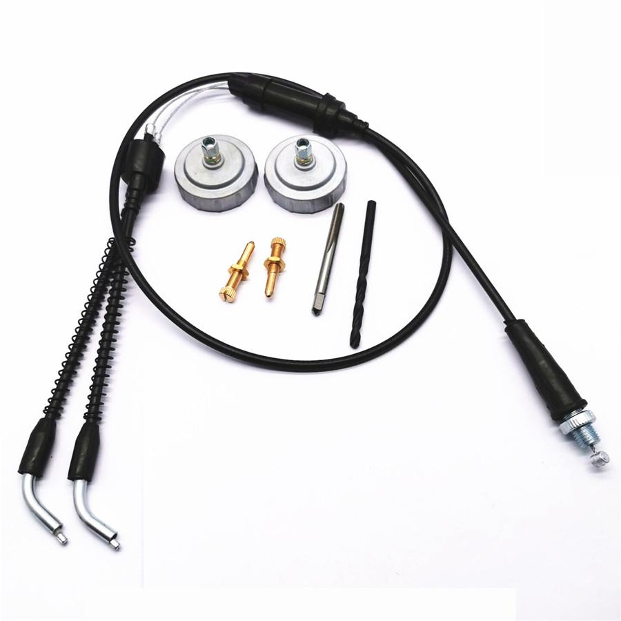 Throttle Cable Removal Eliminator Carb Cap Idle Screws Kit For Yamaha Yfz350 Banshee 1987-2006.