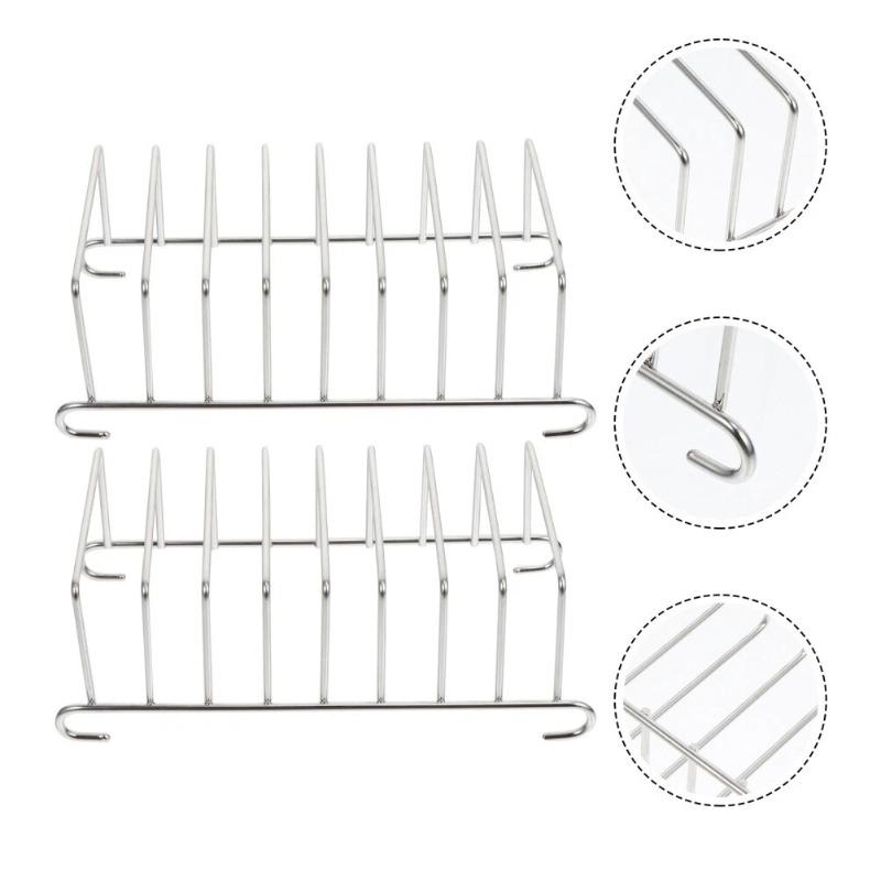 Stainless Steel Versatile Cooking Rack Use As Toast Stand Bread Rack Baking Grid Pizza Plate Grill Pot and Air Fryer Tool