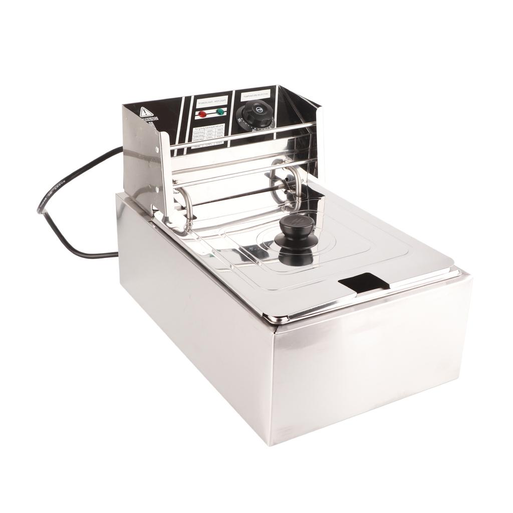 Electric Fryer Multifunctional Oil Deep Fryer Single Tank Countertop Frying Machine for Home