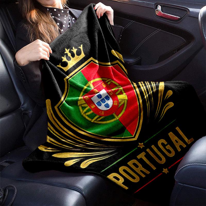 1PC Football pattern blanket, all season lightweight home office outdoor nap multifunctional blanket