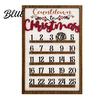 Stylish Wall Hanging Calendar Sign Calendar 25 Christmas Countdown Decor Wooden Days Advent with Nordic