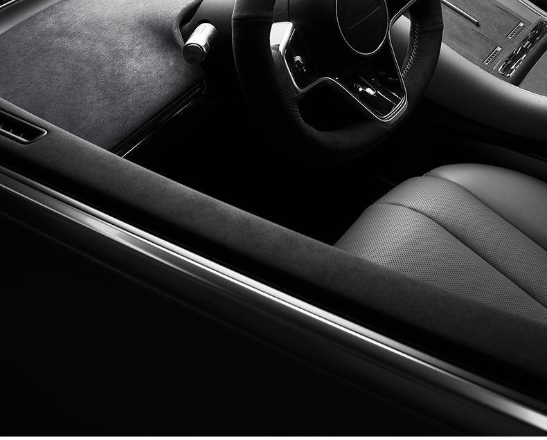 ZhiJie S7 Alcantara Ultra-Thin Dashboard Suede Sticker - Car Decoration & Protection.