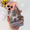 Etui na Realme Note 50 RMX3834 Uroczy Kot Malowane Pokrowiec Miękki Silikonowy Pokrowiec na Telefon Na Realme Note 50 Note50 Tylna Pokrywa 6.74'' Torby