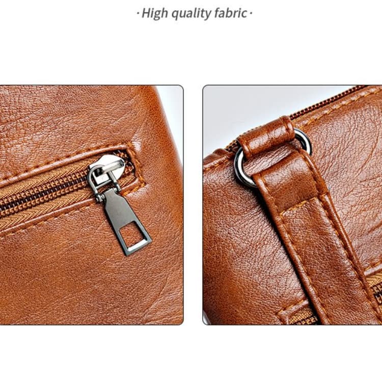 Damen weiche Lederschulter-Crossbody-Tasche Münzbörse