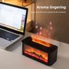 300ml Fireplace Diffuser  Essential Oil Aroma Humidifier with 7 Color Changing LED Lights, Large Flame Effect, Remote Control, T