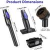 Crevice Tool Attachment for Shark Pet Cordless Stick IX141 IZ462H IZ483H IZ363HT IZ361H IZ163H IZ362H Removable Two-in-one Vacuum Crevice Tool Brush