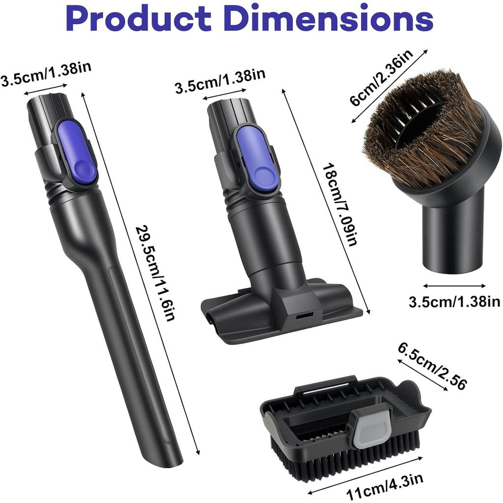 Crevice Tool Attachment for Shark Pet Cordless Stick IX141 IZ462H IZ483H IZ363HT IZ361H IZ163H IZ362H Removable Two-in-one Vacuum Crevice Tool Brush