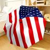 Liberty Statue With American Flag Automatic Folding Umbrella - 8-Rib Travel Umbrella with Auto Portable Case, Ideal Gift for Birthdays
