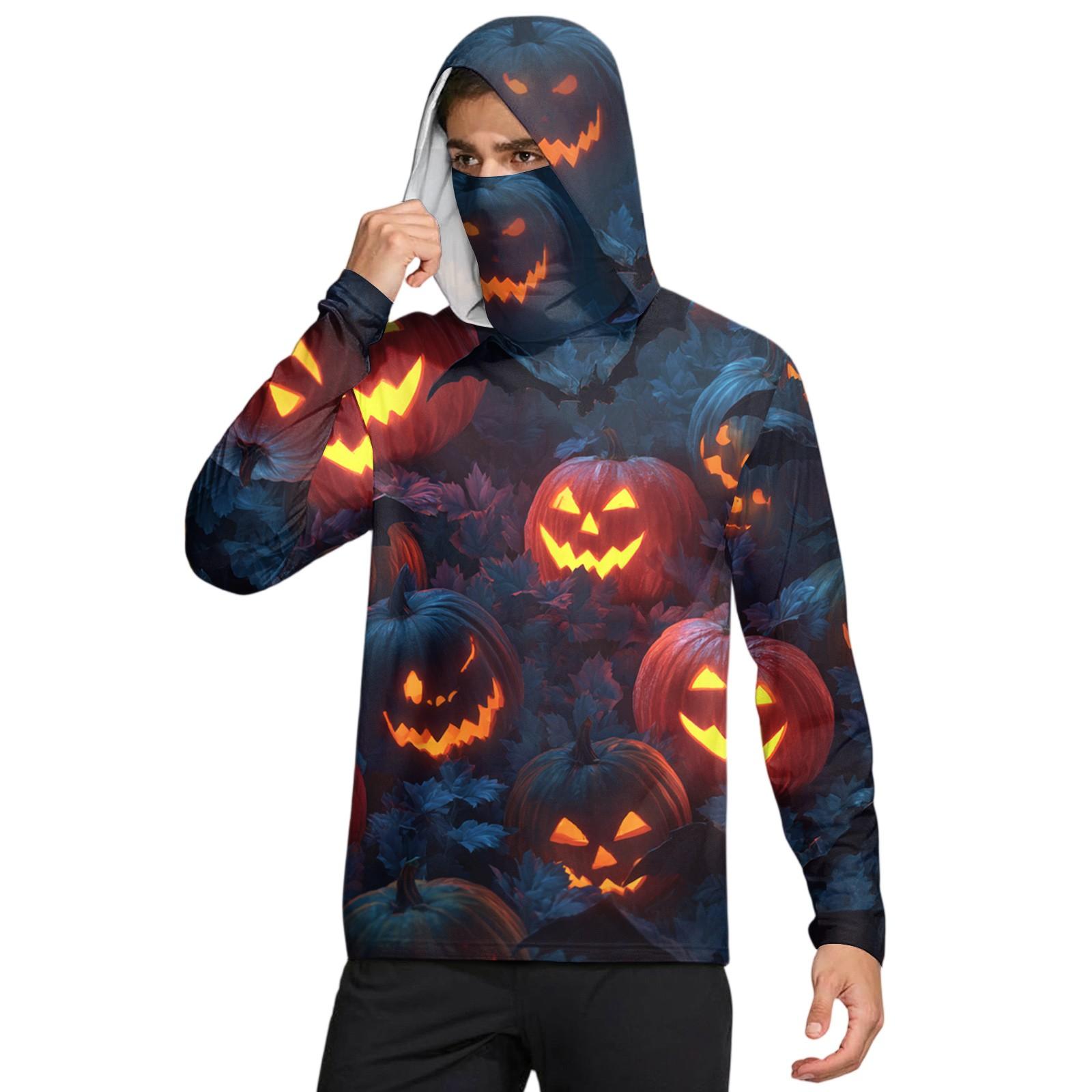 

Men s UPF50+ Sun-protective Shirt, Quick-drying Long-sleeved Shirt, Running Exercise Fishing Shirt XL помаранчевий