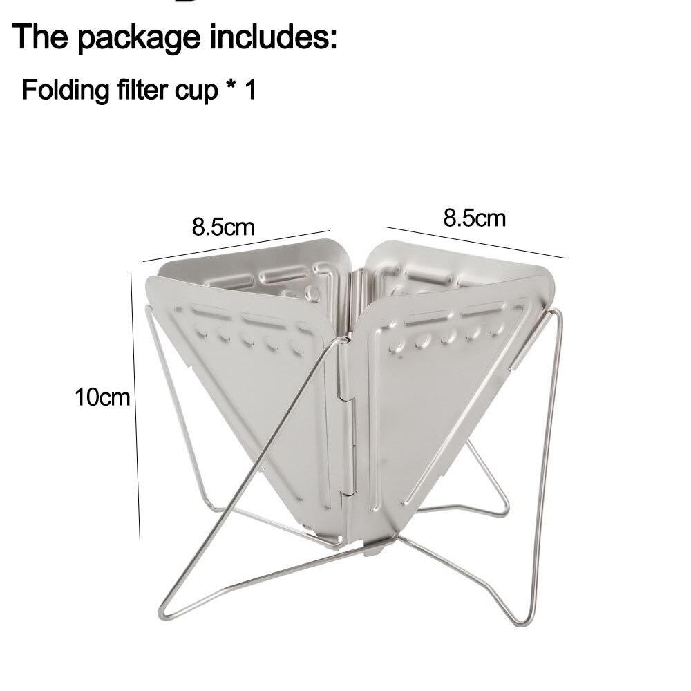 Outdoor Coffee Pot Stainless Tea Kettle Camping Tableware Wooden Handle 650ml Coffee Kettle Tea Pot Filter Cup Bean Grinder