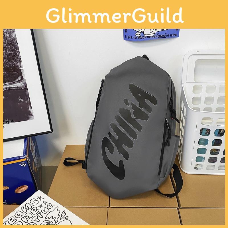 Simplified Print Letter Student Large Capacity Casual Backpack For School