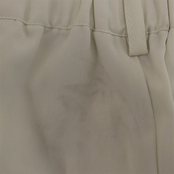 Kappa Logo Embroidery Wide Pants L Ivory Women Used