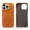 Premium Card Slot Genuine Leather Case For Iphone 16 Pro Max Cases 15 13pro 14pro 12 11 Aesthetic Vintage Phone Back Cover Coque