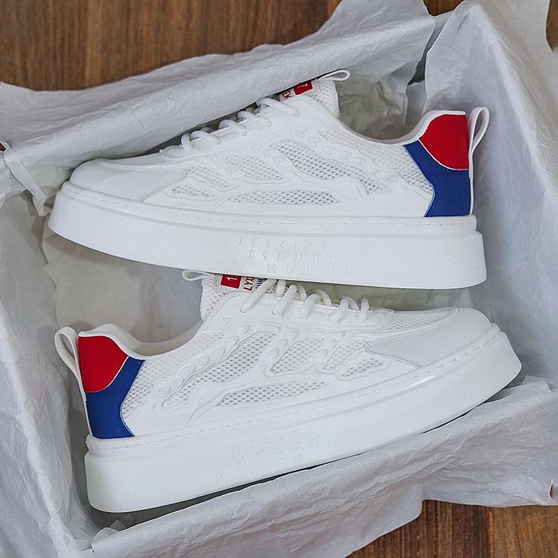 

Fashion Lightweight White Men Casual Sneakers Comfortable Men Sports Shoes Breathable Running Shoes Soft Anti-slip Walking Shoes 39