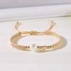 Pearl Bead Star-Shaped Bracelet Adjustable Casual Bracelet Fashion Woven Bracelet  Men