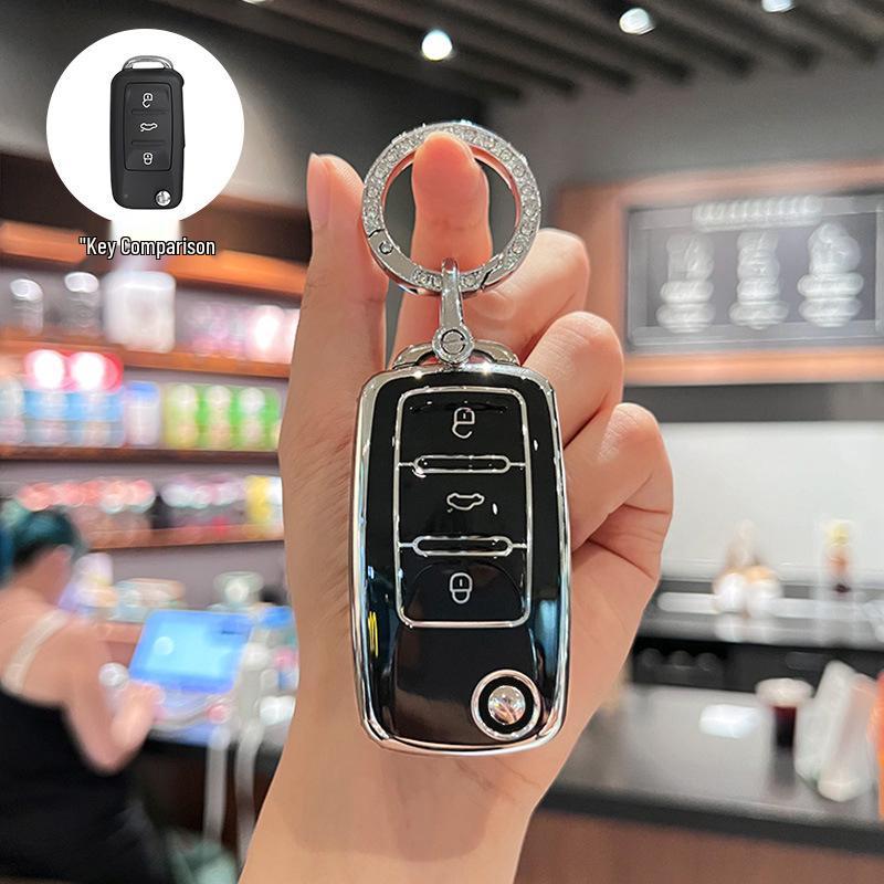 Volkswagen Key Cover: Fits Sagitar, Lavida, Jetta, Passat, Bora, Tiguan – Unisex Car Key Shell