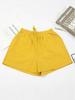 Women's Plus Size Cotton & Linen Casual Wide-Leg Shorts - Summer Home & Beach Hot Pants