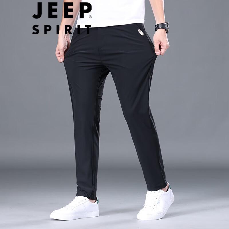 JEEP SPIRIT Men's Relaxed Fit Straight Leg Casual Pants