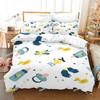 Yellow Duck Bedding Set Single Twin Full Queen King Size Little Duck Bed Set Aldult Kid Bedroom Duvetcover Sets 3D Print 020