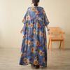 Women's Relaxed Fit Linen Blend Dress - Flowy Swing Style with Short Sleeves