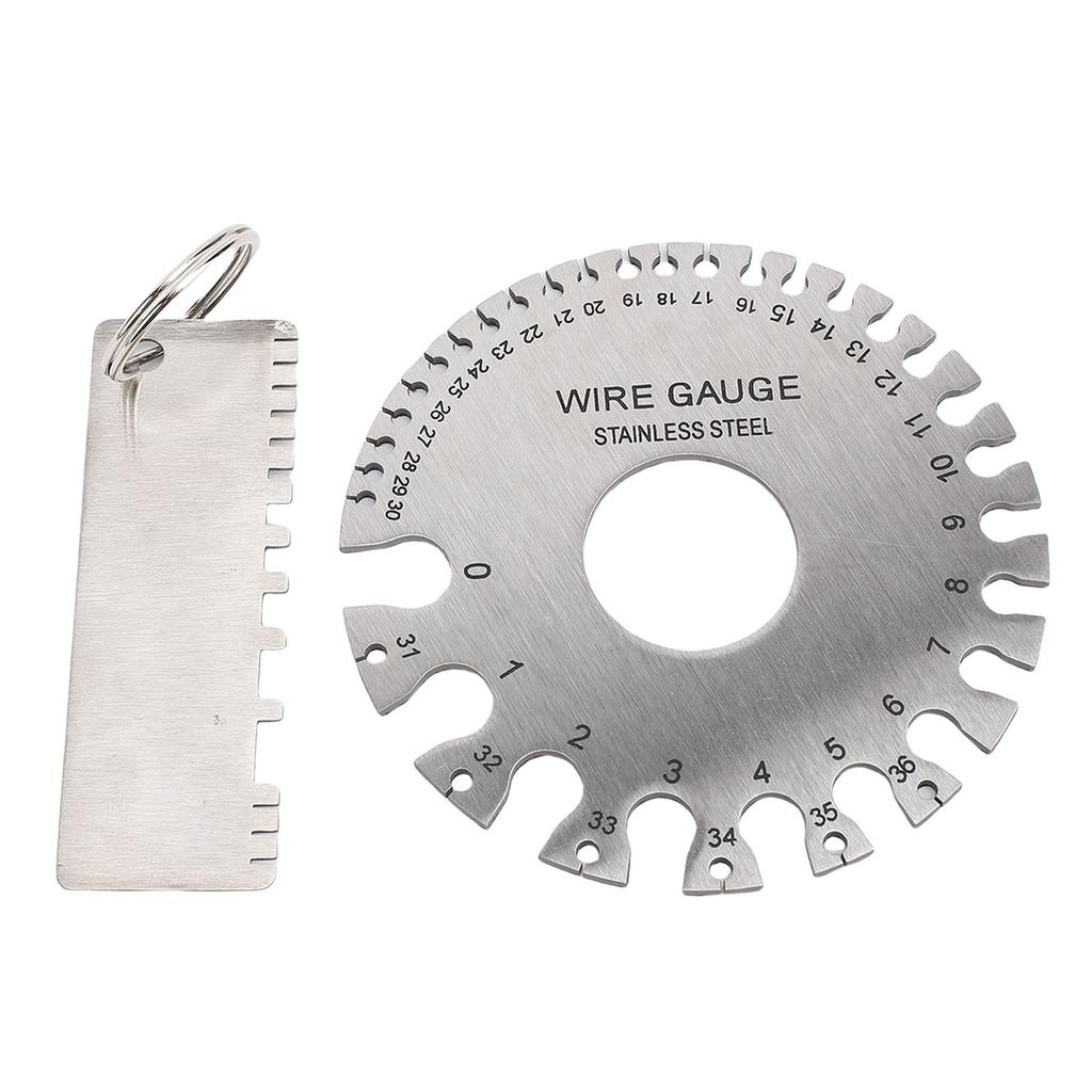 2 Pcs Wire Sheet Thickness Measurement Tool High Precise Plated Size Inspection Tool for Welding