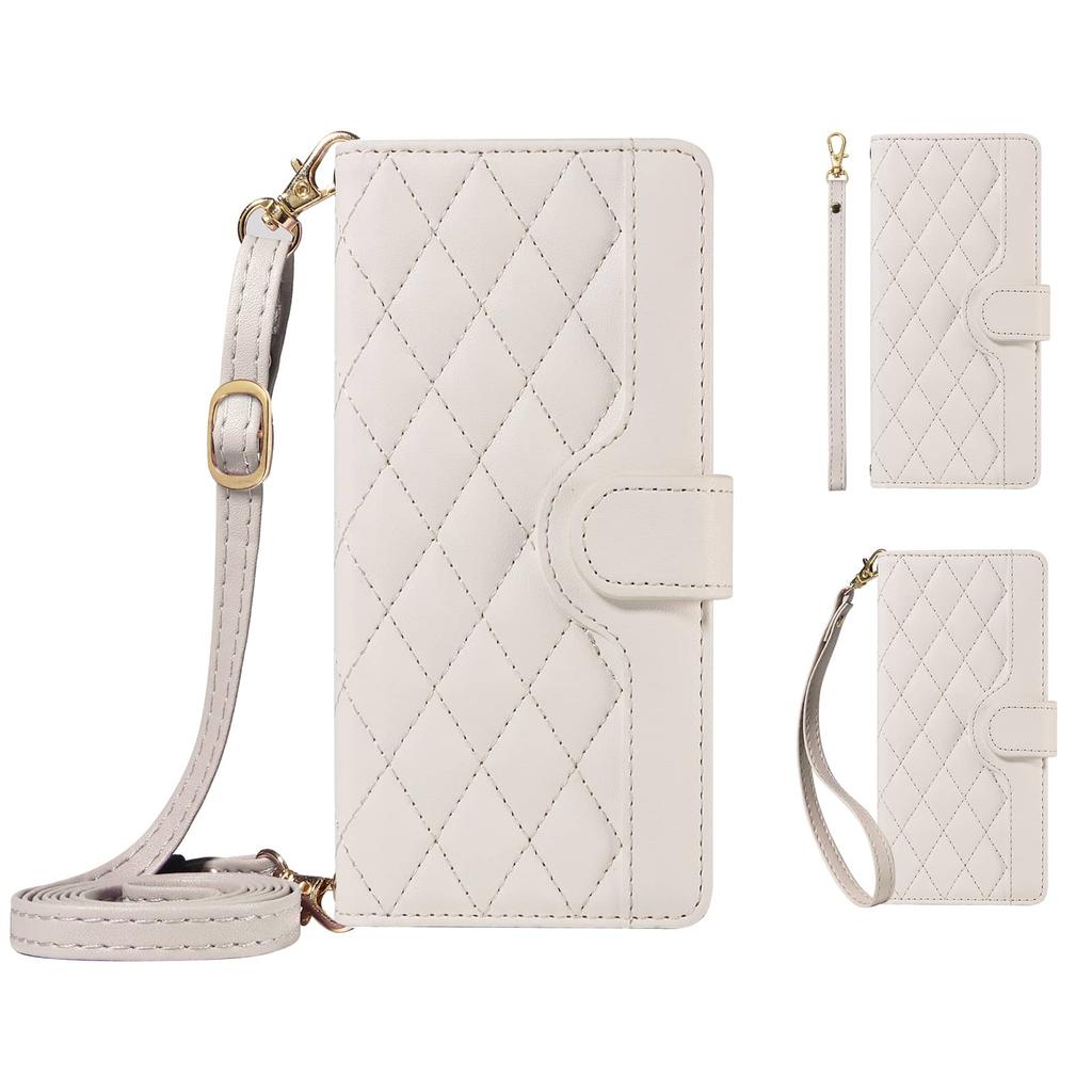 for Samsung Galaxy S24/S23/S22 Ultra/S24 FE/S23 FE S24 Plus Wallet Case for Women, Flip Cover with Card Holder Kickstand Case
