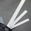 Stainless Steel Ruler Metal Ruler 15/20/30cm Straight Ruler Measuring Tool School Supplies for Engineering Teaching
