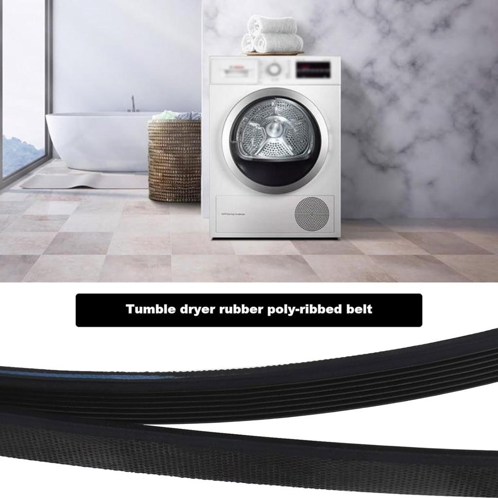 Drum Belt Rubber Washing Machine Belt Rubber Texture Drive Belt Quick Installation Dryer Belt Replacement for Dryer