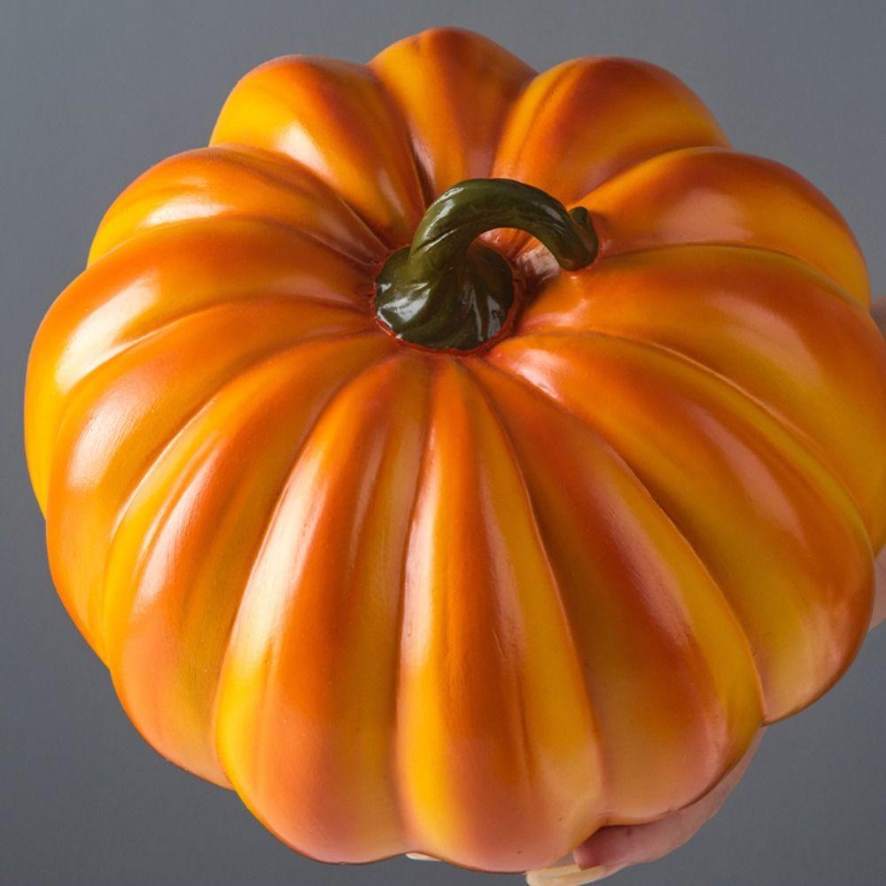 Realistic Simulation Pumpkin Resin Artificial Pumpkins DIY   Halloween Decoration