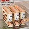 4 Layers Automatic Rolling Egg Holder Rack Fridge Egg Storage Box Container Kitchen Refrigerator Egg Dispenser Fridge Organizer