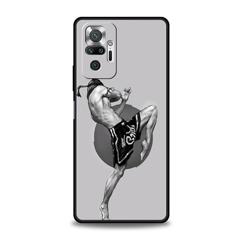 

Muay Thai Boxing Gloves Phone Case For Xiaomi Redmi Note 14 13 12 5G 11 10 Pro Plus 4G 9S 9 14C 13C 12C 10C 9C 9A Soft TPU Cover Redmi Note 13Pro 5G
