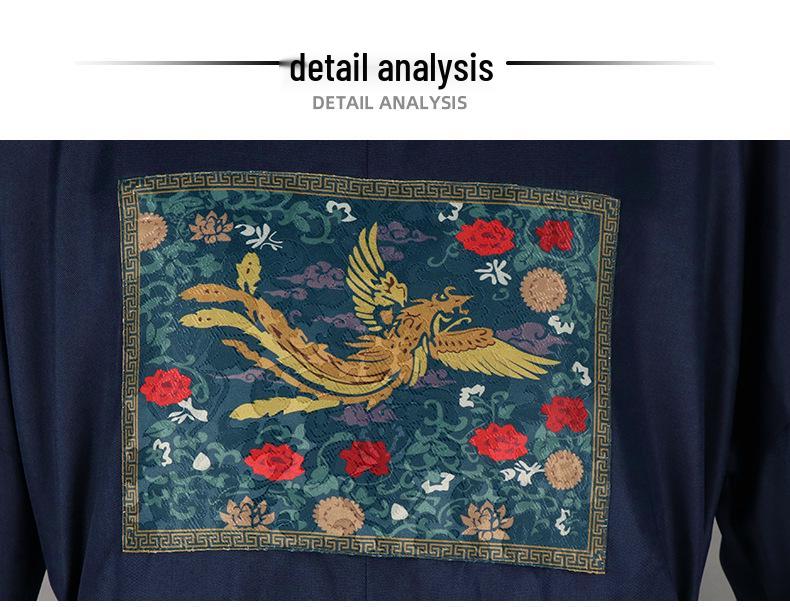 The Apothecary Diaries Jinshi Dark Blue Cosplay Costume Set for Stage Performance