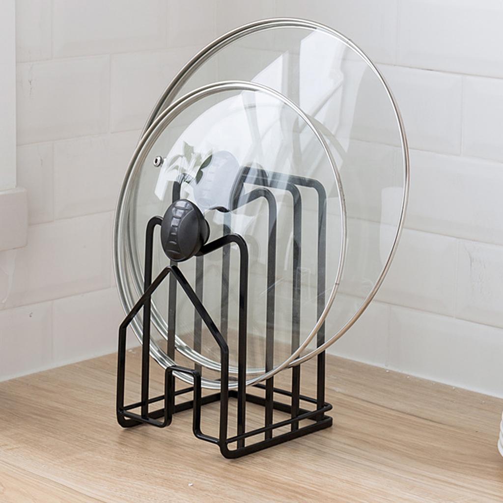 Cutting Board Storage Rack Versatile Chopping Board Pot Pan Lid Stand Holder for Kitchen Cabinet Countertop