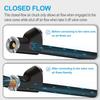 Air Chuck 6.2”, 1/4" FNPT Extended Dual Head Closed Tire Chuck with Quick Plug for Tire Inflator Gauge and Air Compressor Accessories (1 Pack)