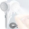 Abs Handheld Showerhead With Powerful Water Pressure And Five Spray Modes For Bathroom