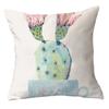 Office Chair Cushion Home Pillow Case Ins Plush Printed Pillow Case Green Plant Nordic Style Pillow